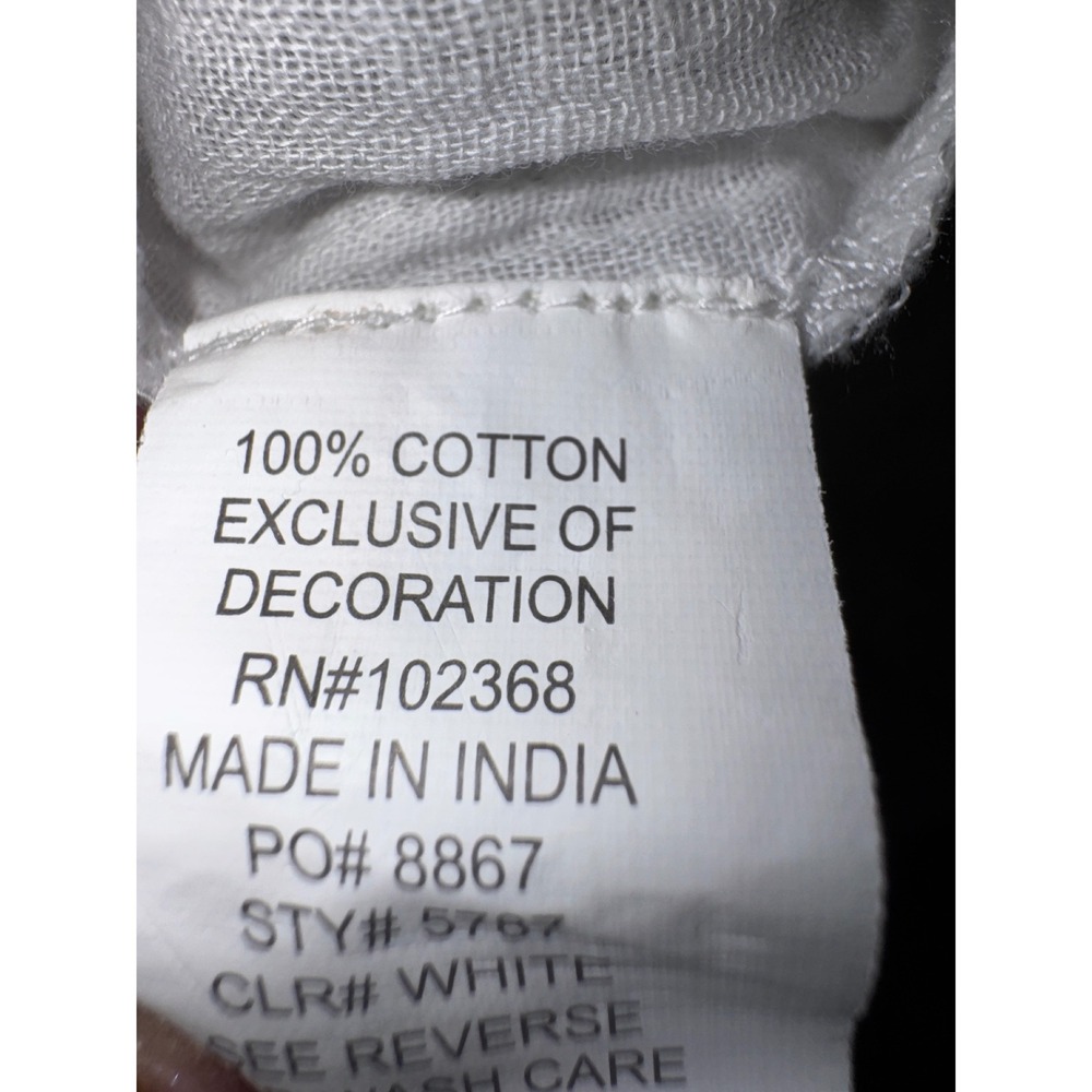 Club Z Collection Tunic Women Small White Excellent Cotton Crochet Lace Boho Top - Picture 4 of 5